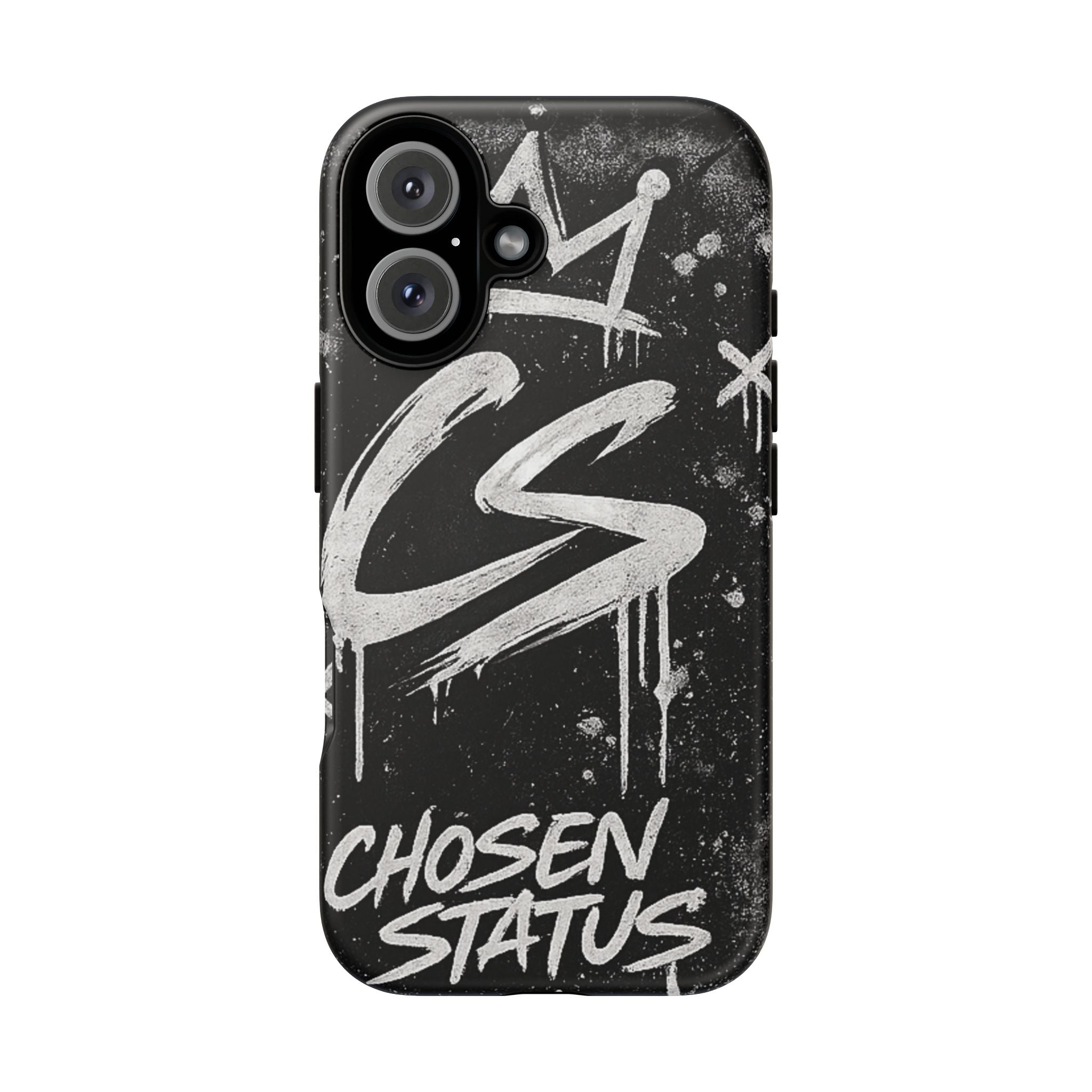 Phone Case — 'CS Chosen Status' Black Graffiti Protective Case