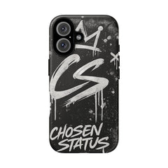 Phone Case — 'CS Chosen Status' Black Graffiti Protective Case
