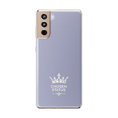 Clear Phone Case — "Chosen Status" Crown Clear Protective iPhone Case