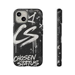 Phone Case — 'CS Chosen Status' Black Graffiti Protective Case