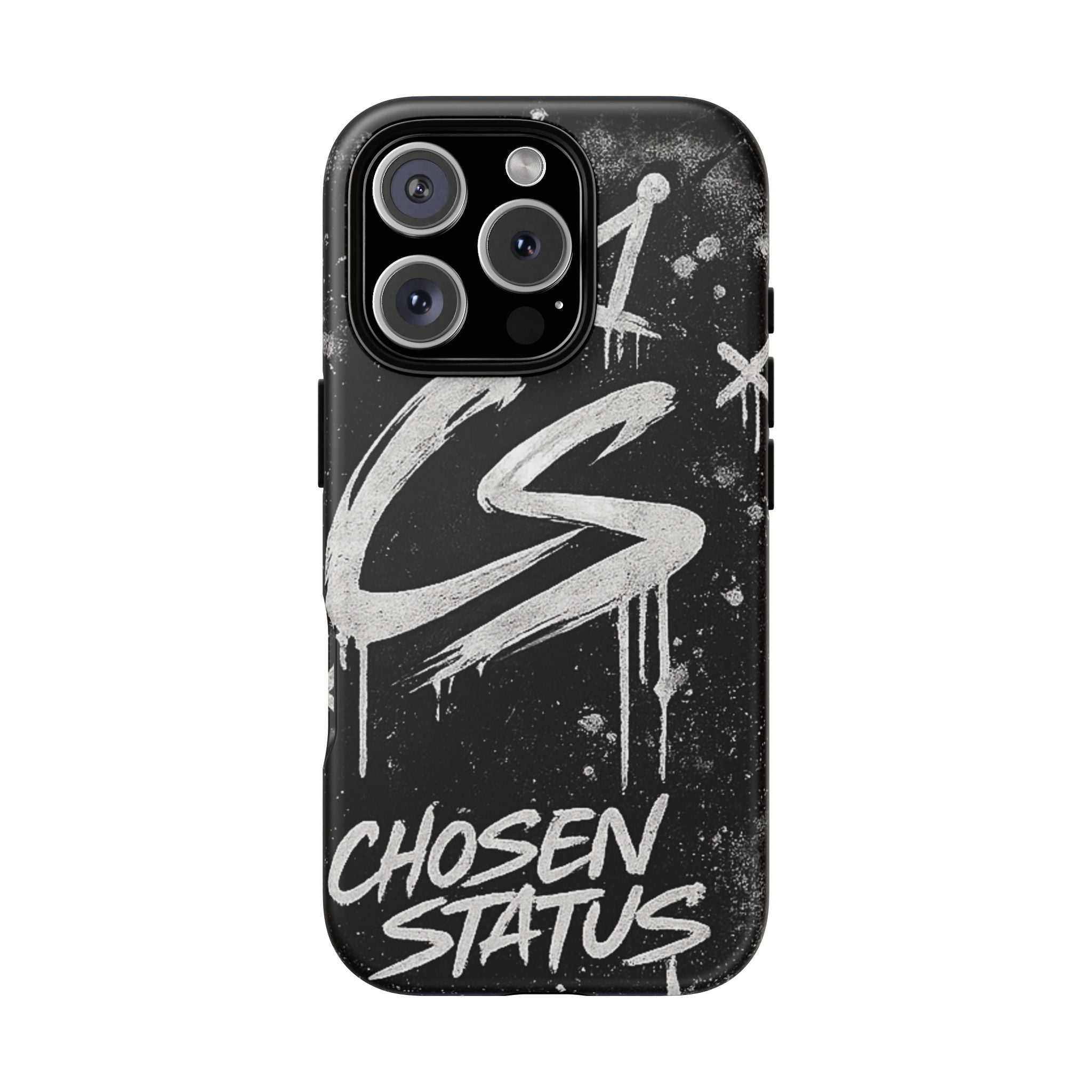 Phone Case — 'CS Chosen Status' Black Graffiti Protective Case