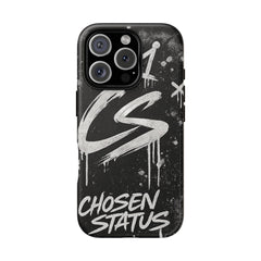 Phone Case — 'CS Chosen Status' Black Graffiti Protective Case
