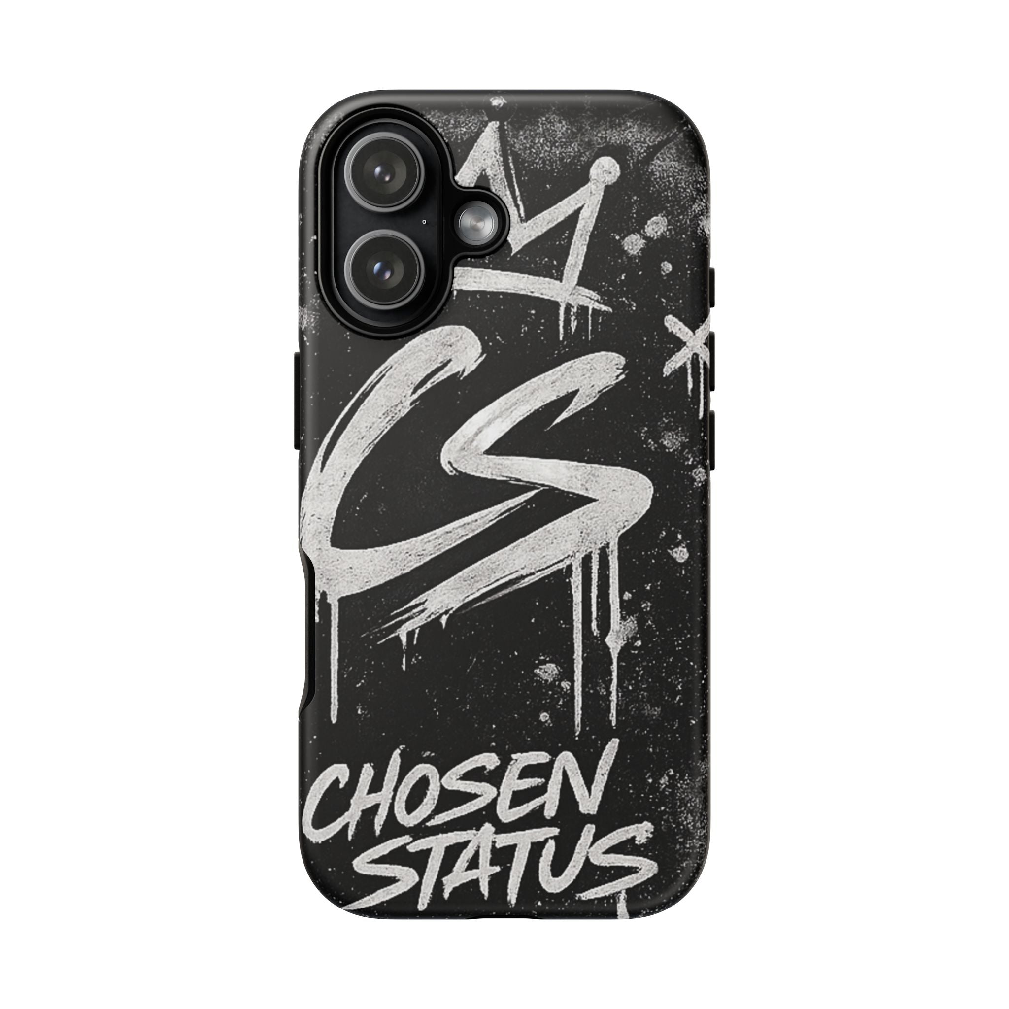 Phone Case — 'CS Chosen Status' Black Graffiti Protective Case