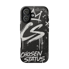 Phone Case — 'CS Chosen Status' Black Graffiti Protective Case