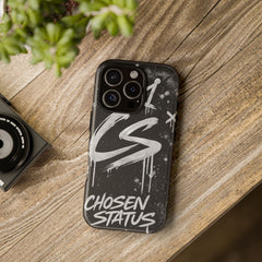 Phone Case — 'CS Chosen Status' Black Graffiti Protective Case
