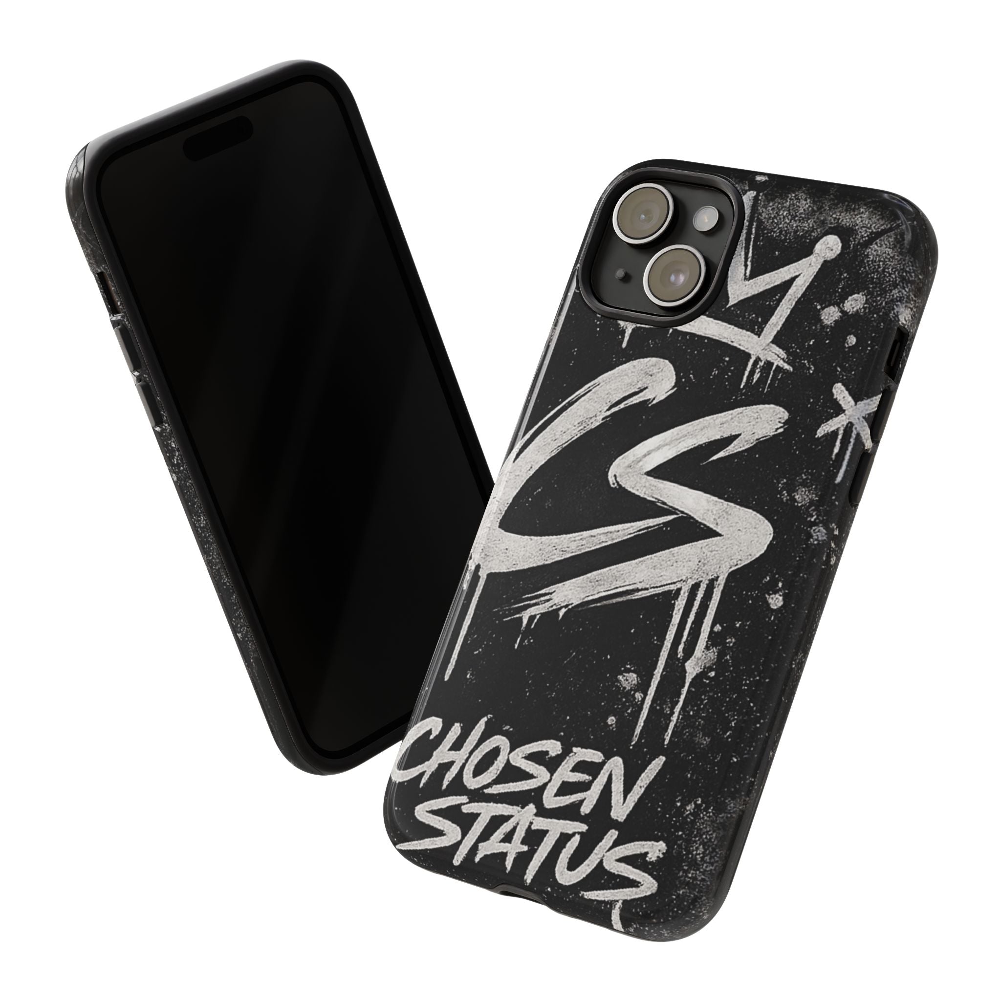 Phone Case — 'CS Chosen Status' Black Graffiti Protective Case