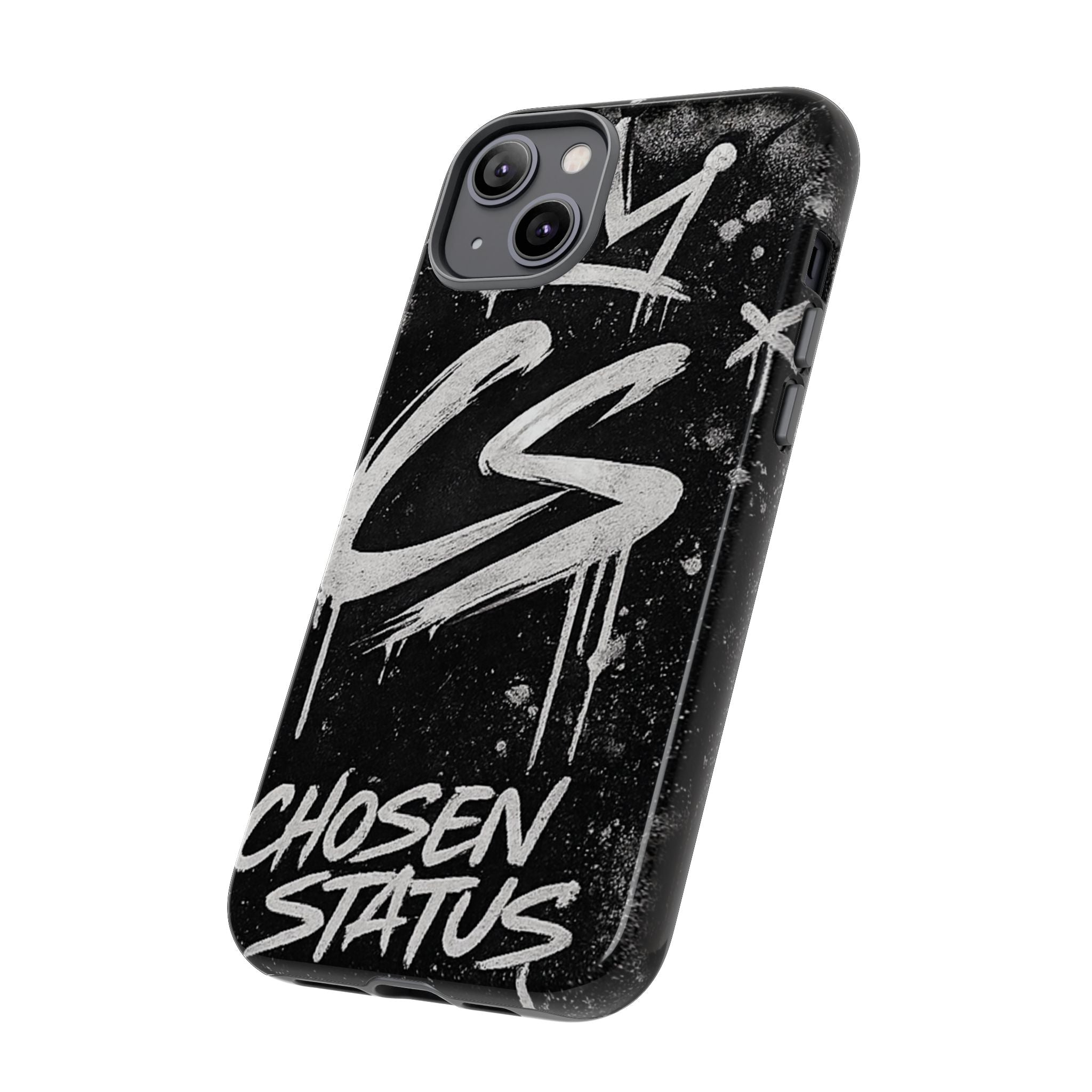 Phone Case — 'CS Chosen Status' Black Graffiti Protective Case