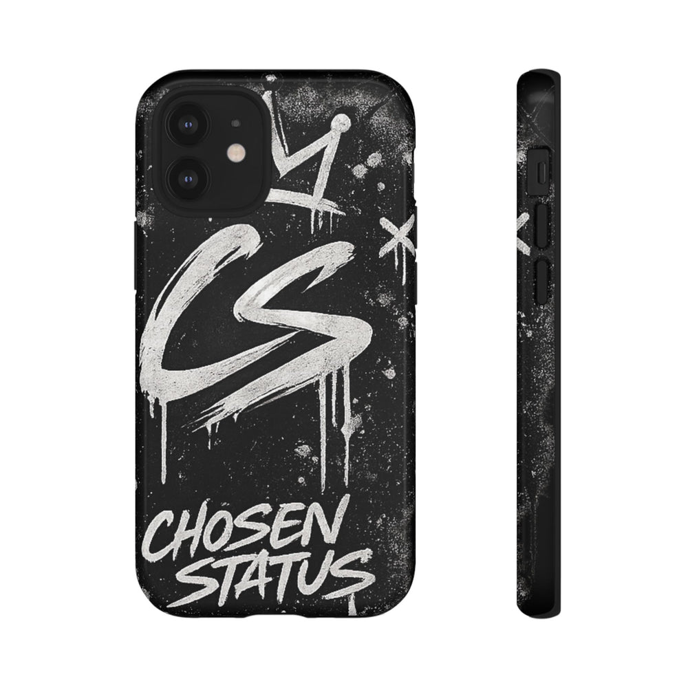 Phone Case — 'CS Chosen Status' Black Graffiti Protective Case