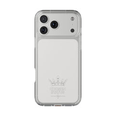 Clear Phone Case — "Chosen Status" Crown Clear Protective iPhone Case
