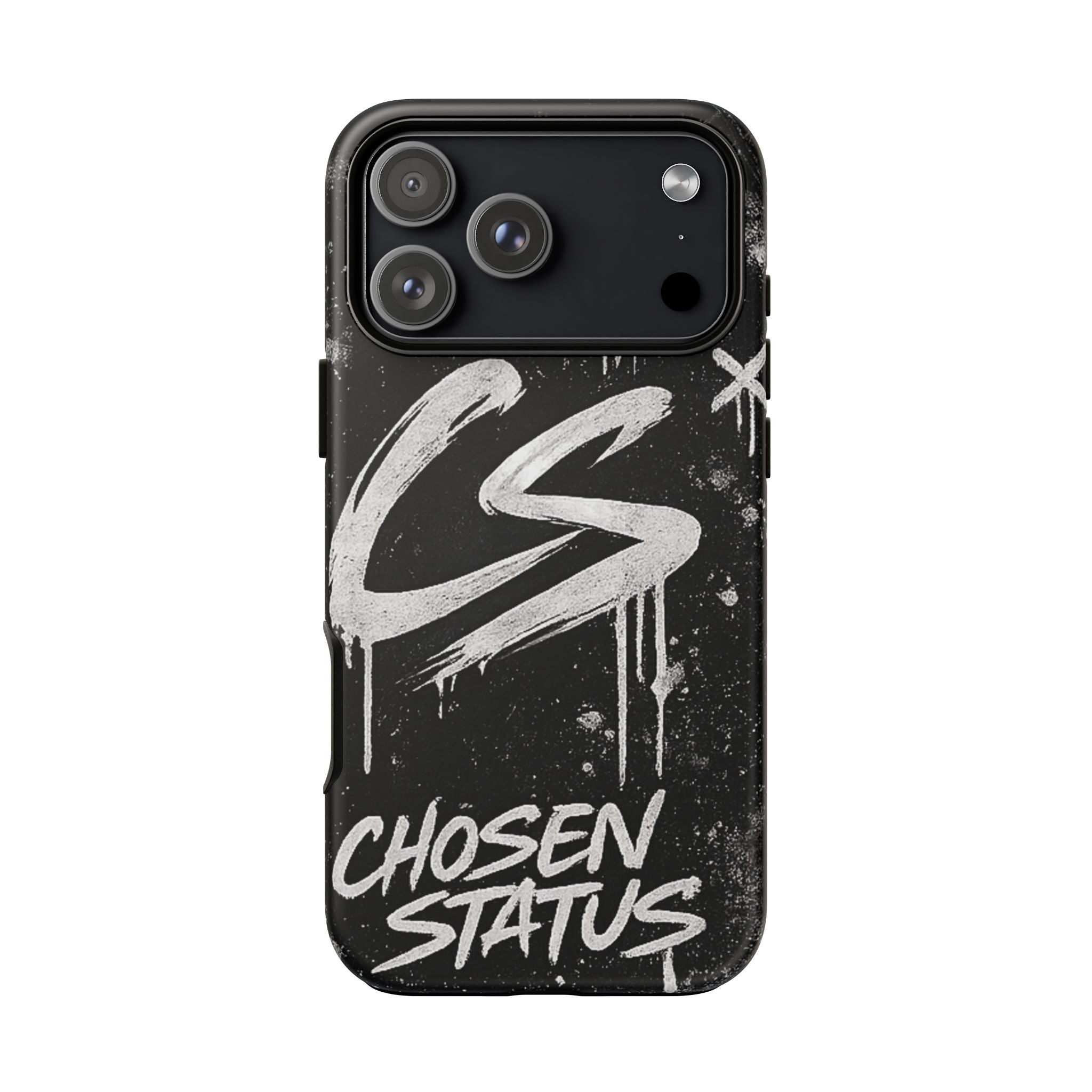 Phone Case — 'CS Chosen Status' Black Graffiti Protective Case