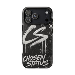 Phone Case — 'CS Chosen Status' Black Graffiti Protective Case