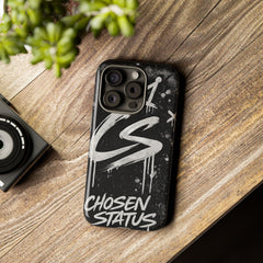 Phone Case — 'CS Chosen Status' Black Graffiti Protective Case