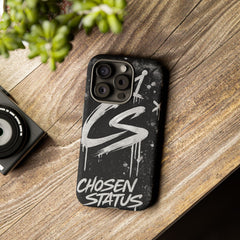 Phone Case — 'CS Chosen Status' Black Graffiti Protective Case