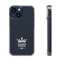 Clear Phone Case — "Chosen Status" Crown Clear Protective iPhone Case