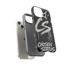 Phone Case — 'CS Chosen Status' Black Graffiti Protective Case