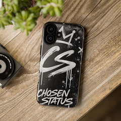 Phone Case — 'CS Chosen Status' Black Graffiti Protective Case