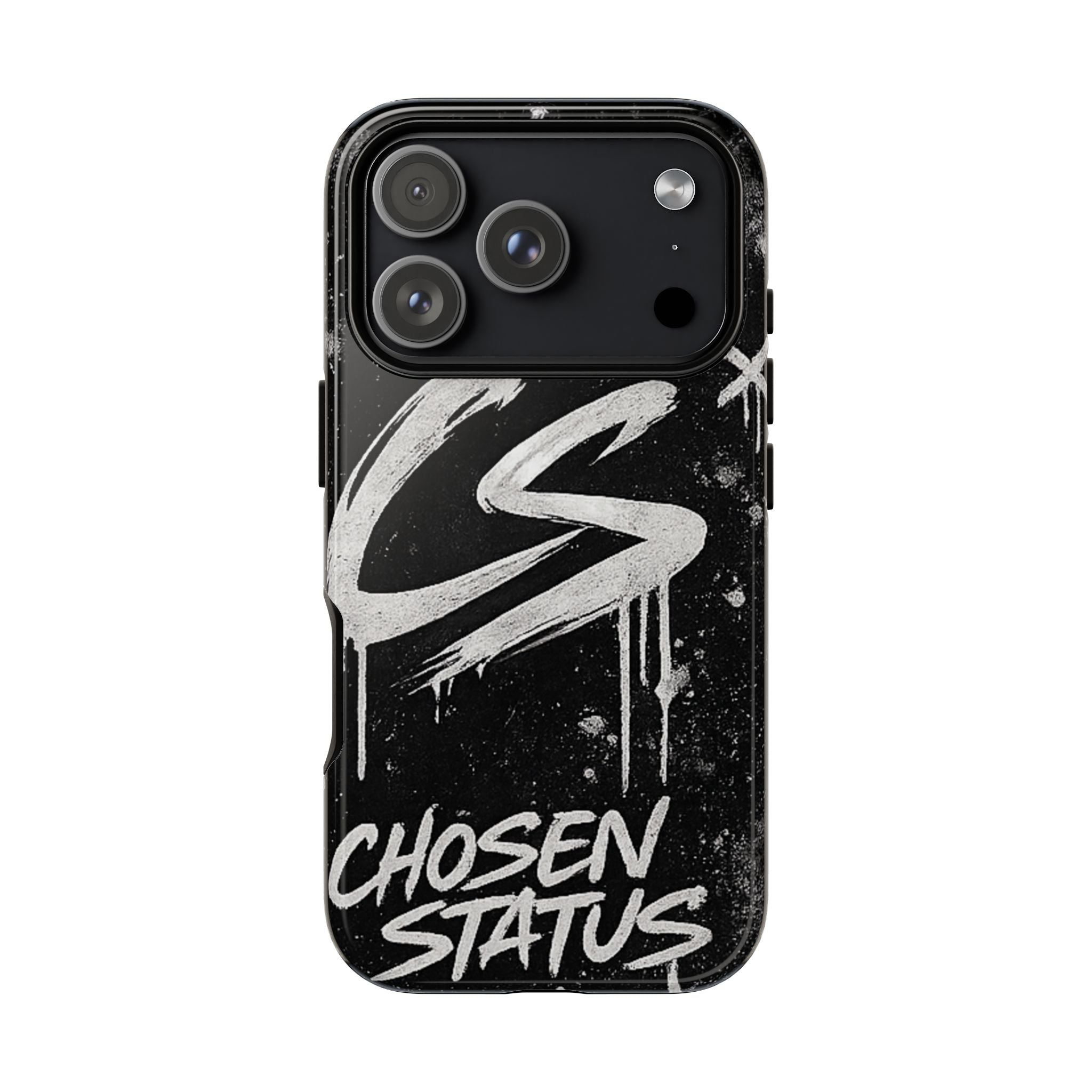 Phone Case — 'CS Chosen Status' Black Graffiti Protective Case