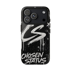Phone Case — 'CS Chosen Status' Black Graffiti Protective Case