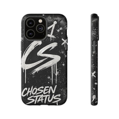 Phone Case — 'CS Chosen Status' Black Graffiti Protective Case