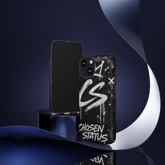 Phone Case — 'CS Chosen Status' Black Graffiti Protective Case