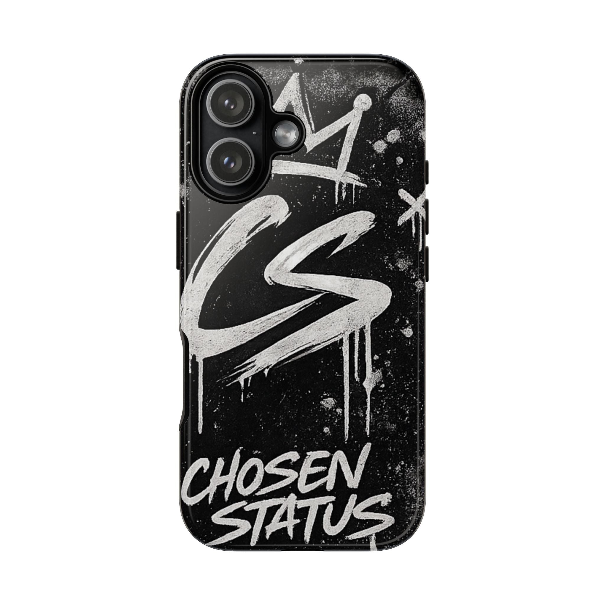 Phone Case — 'CS Chosen Status' Black Graffiti Protective Case