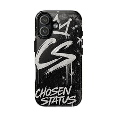 Phone Case — 'CS Chosen Status' Black Graffiti Protective Case