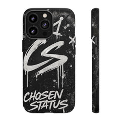 Phone Case — 'CS Chosen Status' Black Graffiti Protective Case