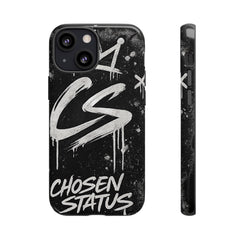 Phone Case — 'CS Chosen Status' Black Graffiti Protective Case