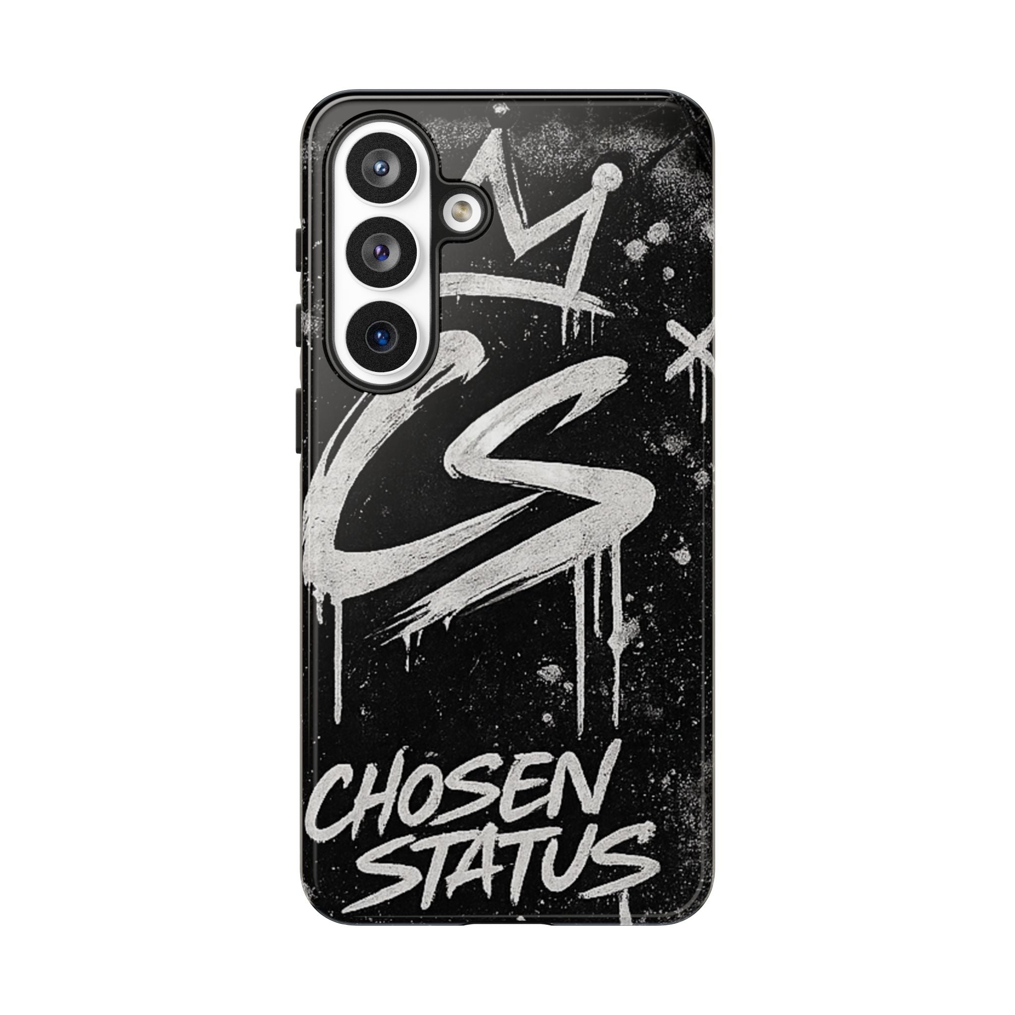 Phone Case — 'CS Chosen Status' Black Graffiti Protective Case