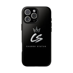 Tough Cases • 'Chosen Status' Tough Phone Case – Black Protective iPhone Cover with CS Crown Logo