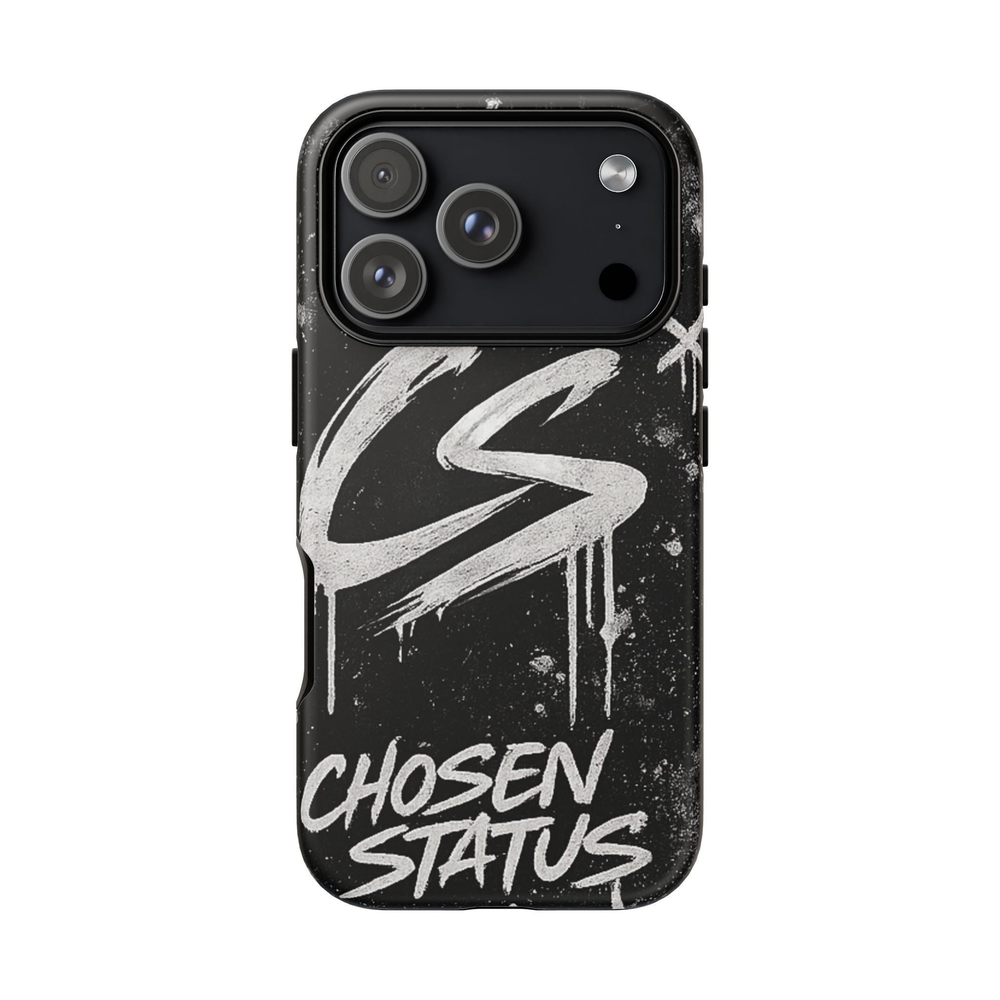Phone Case — 'CS Chosen Status' Black Graffiti Protective Case