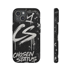 Phone Case — 'CS Chosen Status' Black Graffiti Protective Case