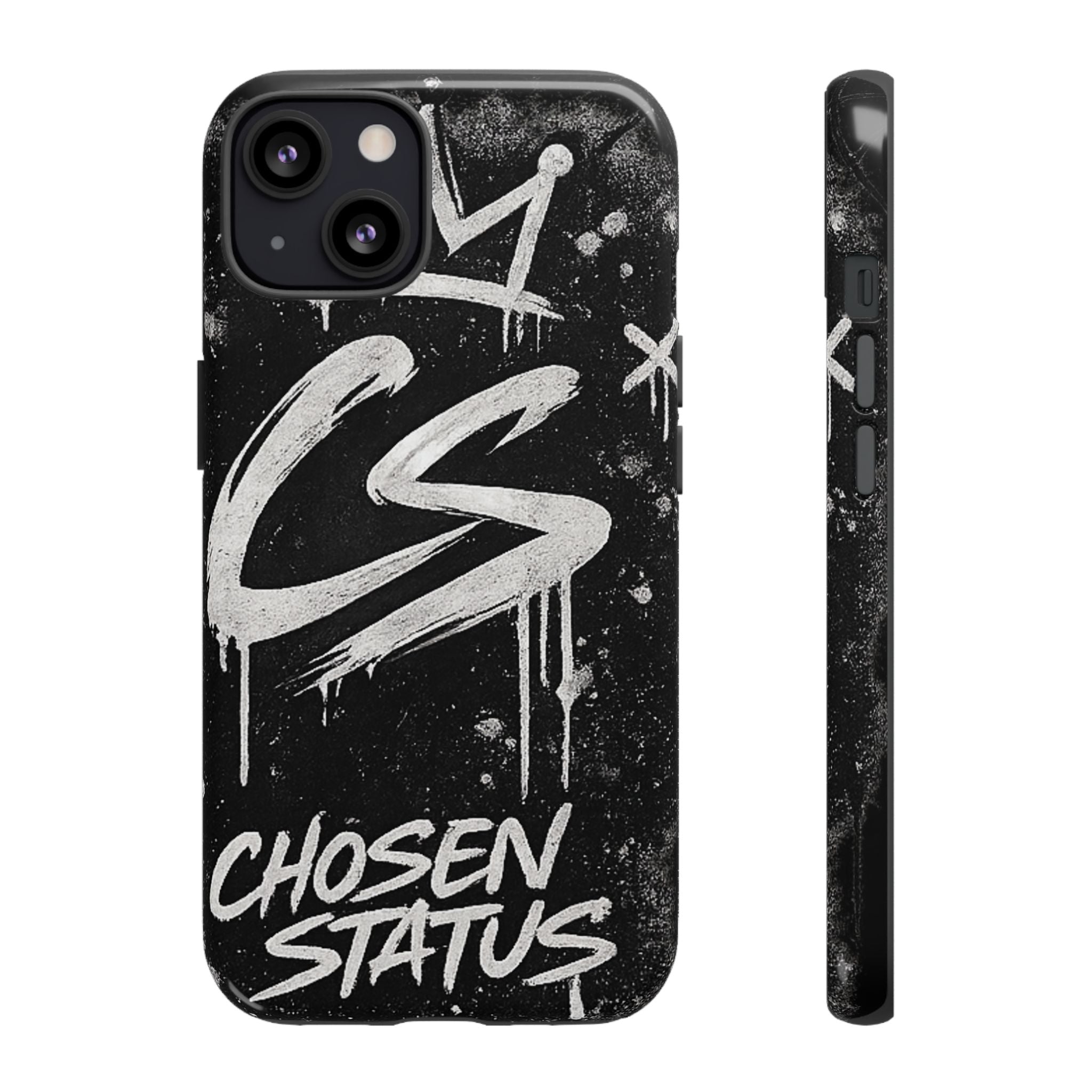 Phone Case — 'CS Chosen Status' Black Graffiti Protective Case