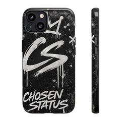 Phone Case — 'CS Chosen Status' Black Graffiti Protective Case