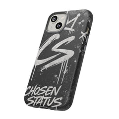 Phone Case — 'CS Chosen Status' Black Graffiti Protective Case