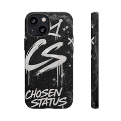 Phone Case — 'CS Chosen Status' Black Graffiti Protective Case