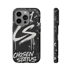 Phone Case — 'CS Chosen Status' Black Graffiti Protective Case