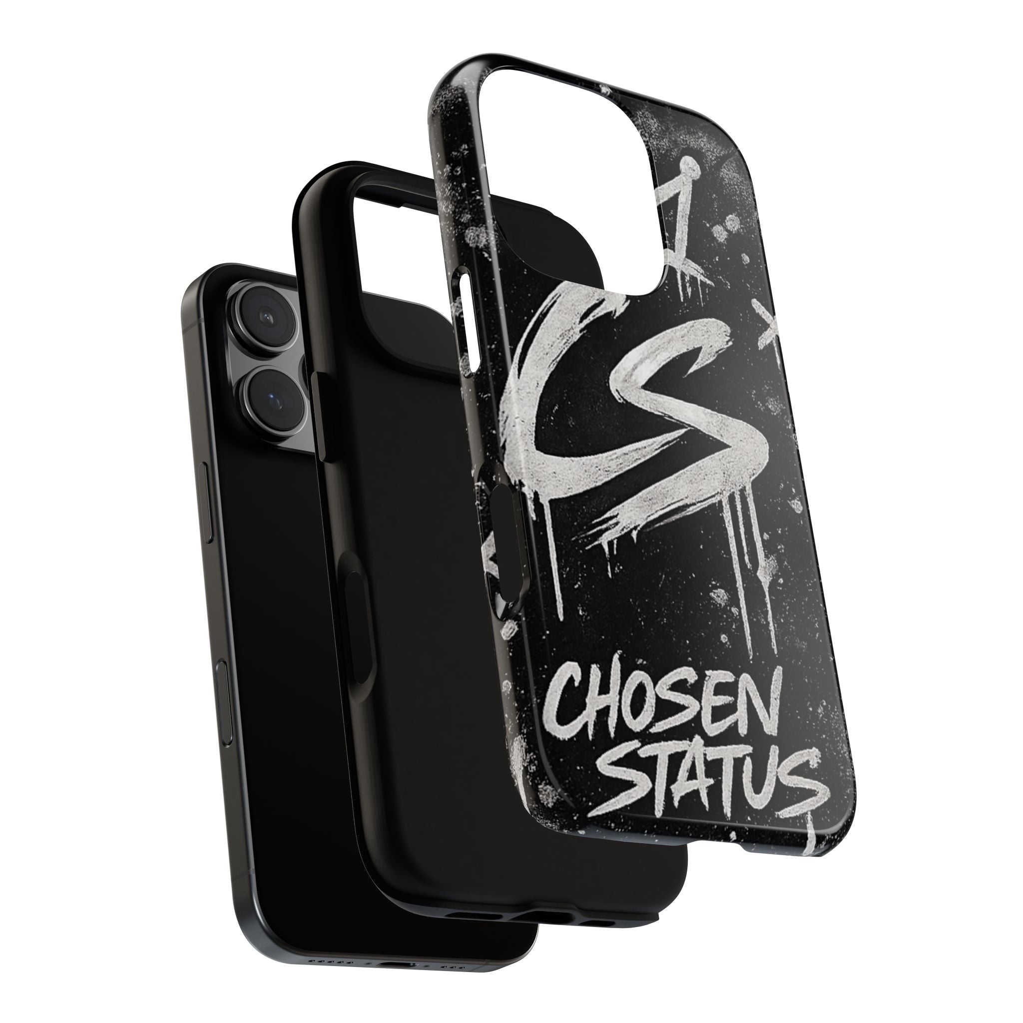 Phone Case — 'CS Chosen Status' Black Graffiti Protective Case
