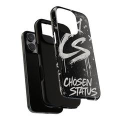 Phone Case — 'CS Chosen Status' Black Graffiti Protective Case