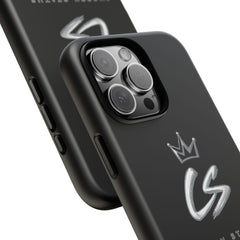 Tough Cases • 'Chosen Status' Tough Phone Case – Black Protective iPhone Cover with CS Crown Logo