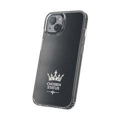 Clear Phone Case — "Chosen Status" Crown Clear Protective iPhone Case