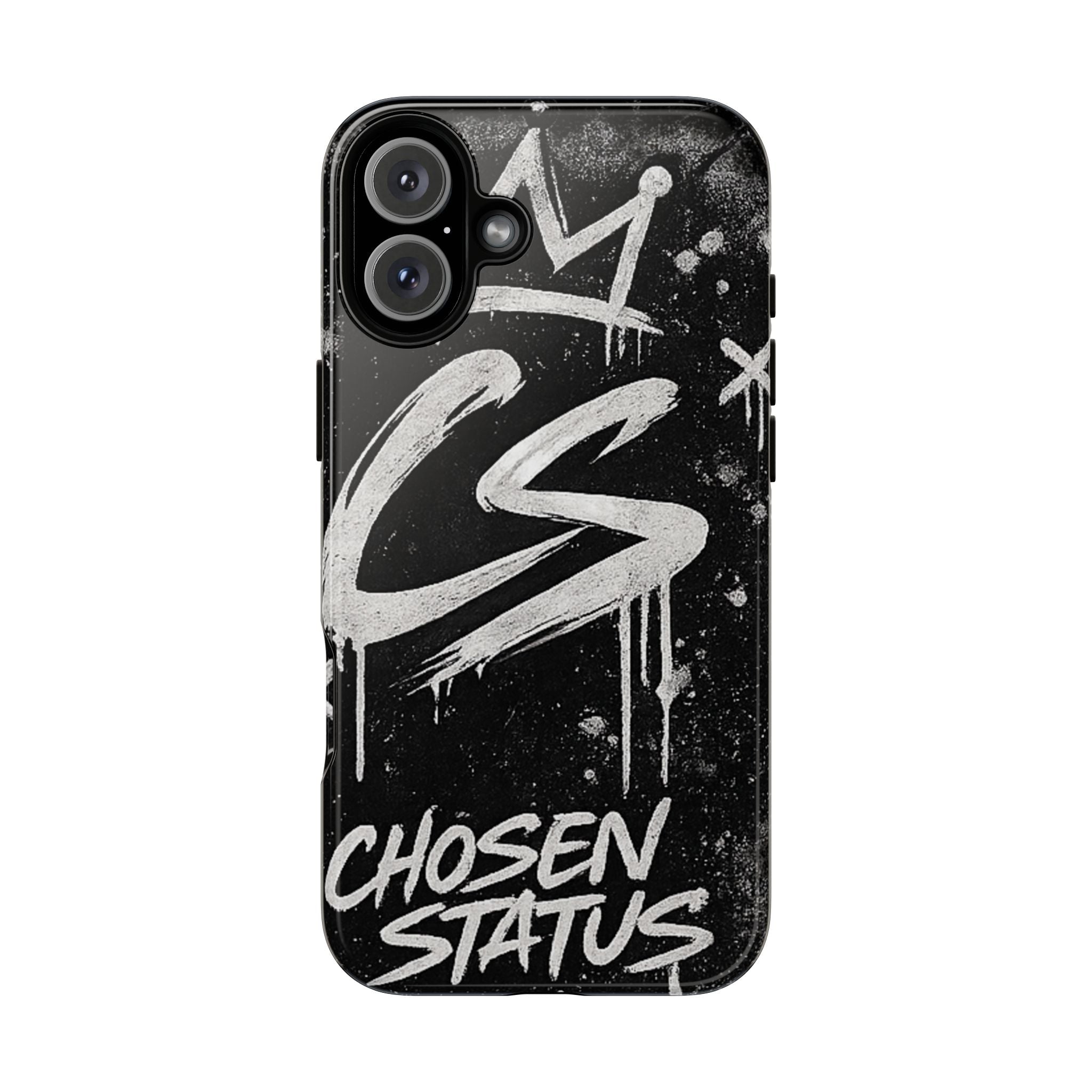 Phone Case — 'CS Chosen Status' Black Graffiti Protective Case