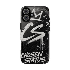 Phone Case — 'CS Chosen Status' Black Graffiti Protective Case