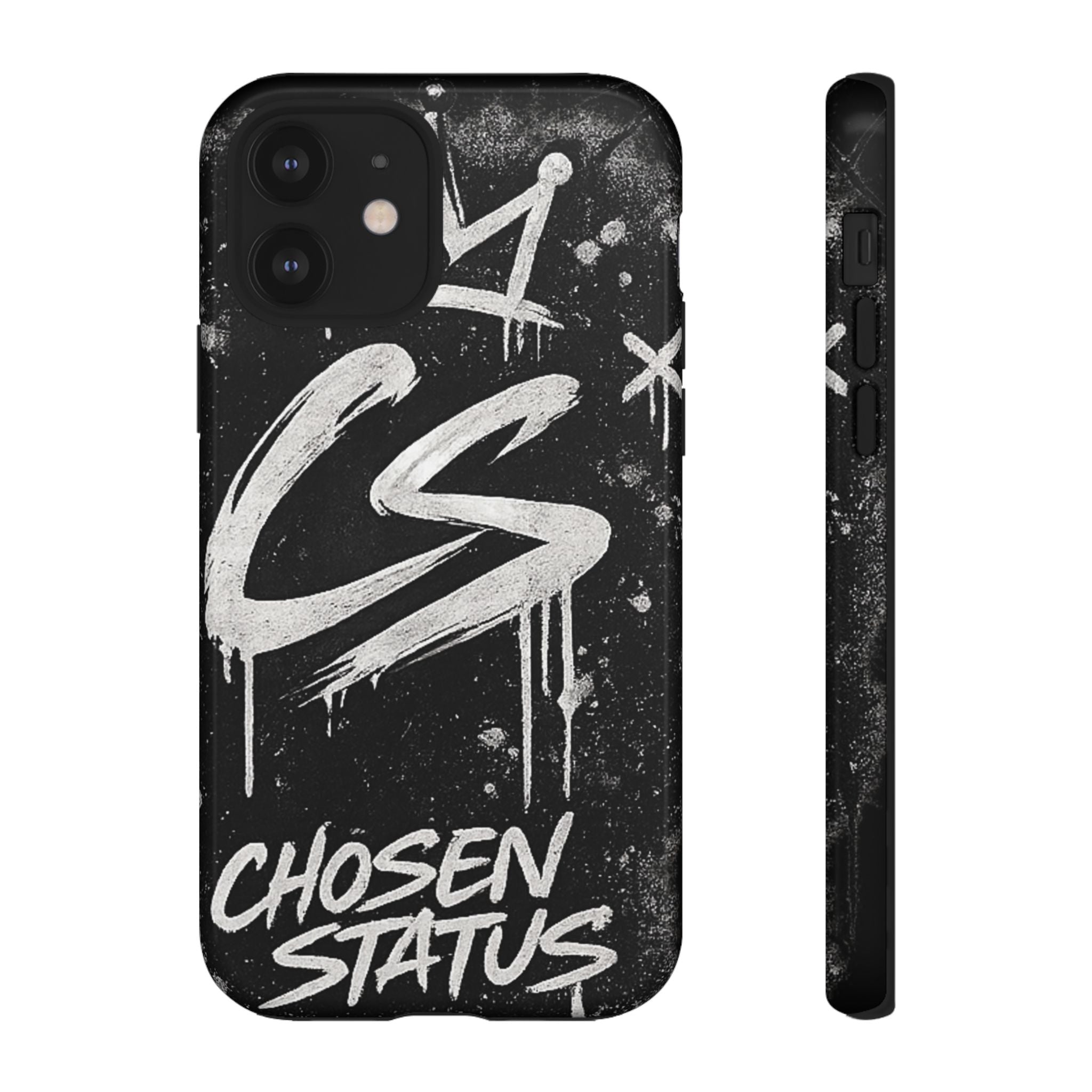 Phone Case — 'CS Chosen Status' Black Graffiti Protective Case
