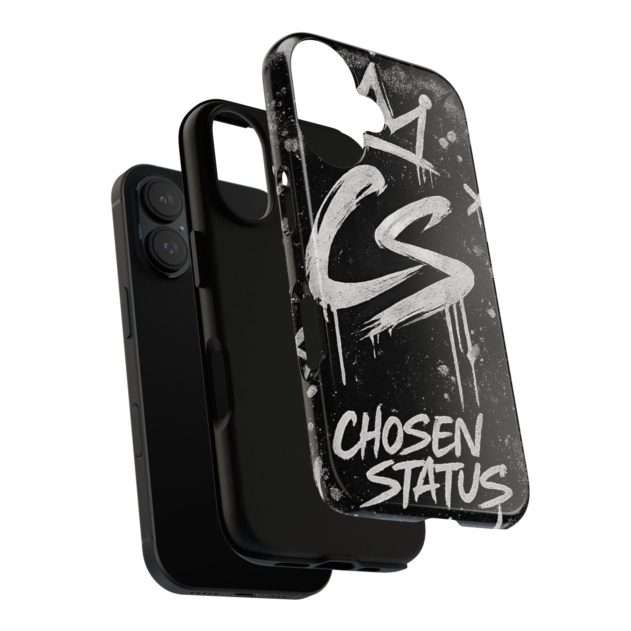 Phone Case — 'CS Chosen Status' Black Graffiti Protective Case