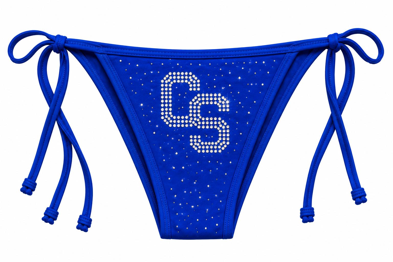 Chosen Status Rhinestone Bikini-Royal Blue