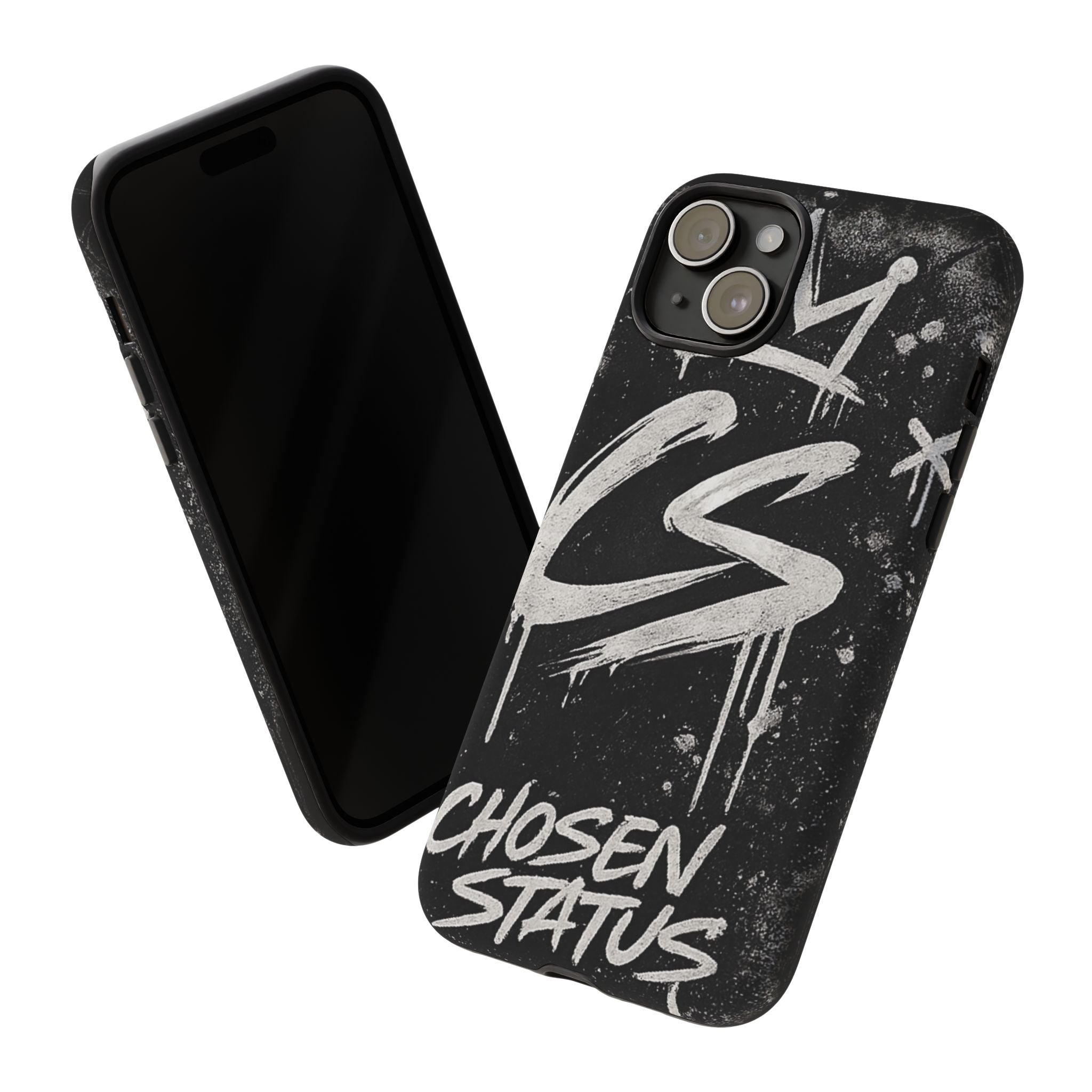 Phone Case — 'CS Chosen Status' Black Graffiti Protective Case