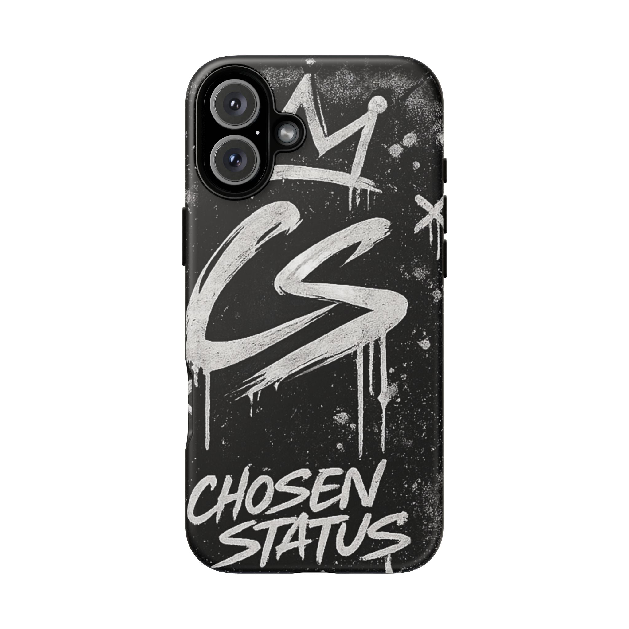 Phone Case — 'CS Chosen Status' Black Graffiti Protective Case