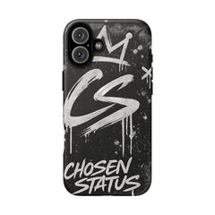 Phone Case — 'CS Chosen Status' Black Graffiti Protective Case