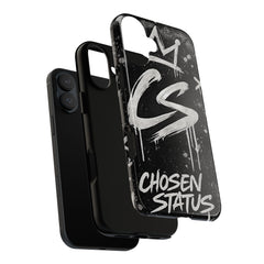 Phone Case — 'CS Chosen Status' Black Graffiti Protective Case